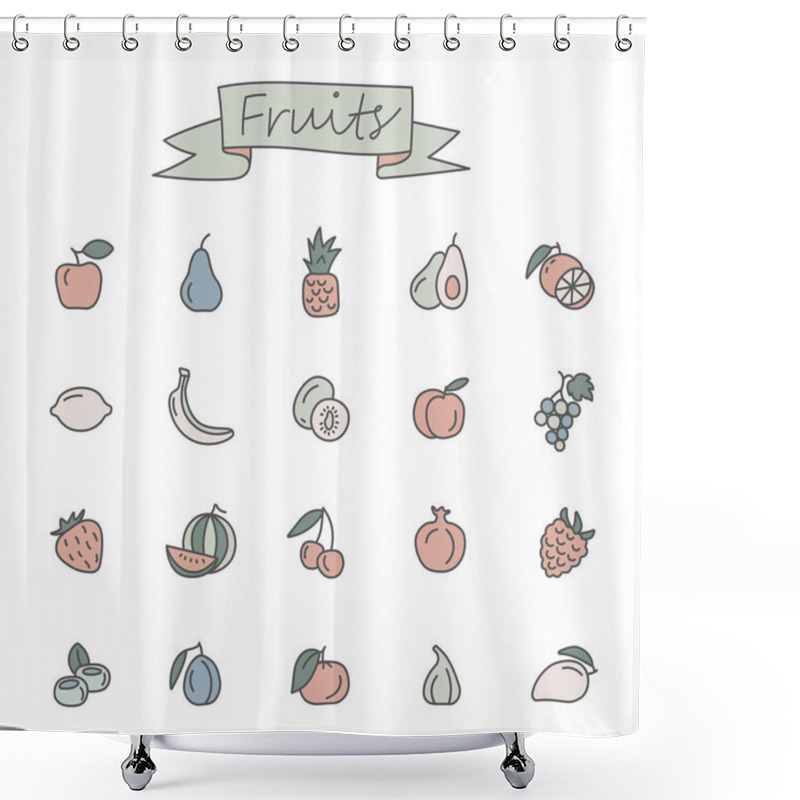 Personality  IconsFruits Shower Curtains