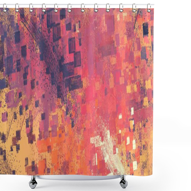 Personality  Abstract Grunge Background With Space For Text Shower Curtains