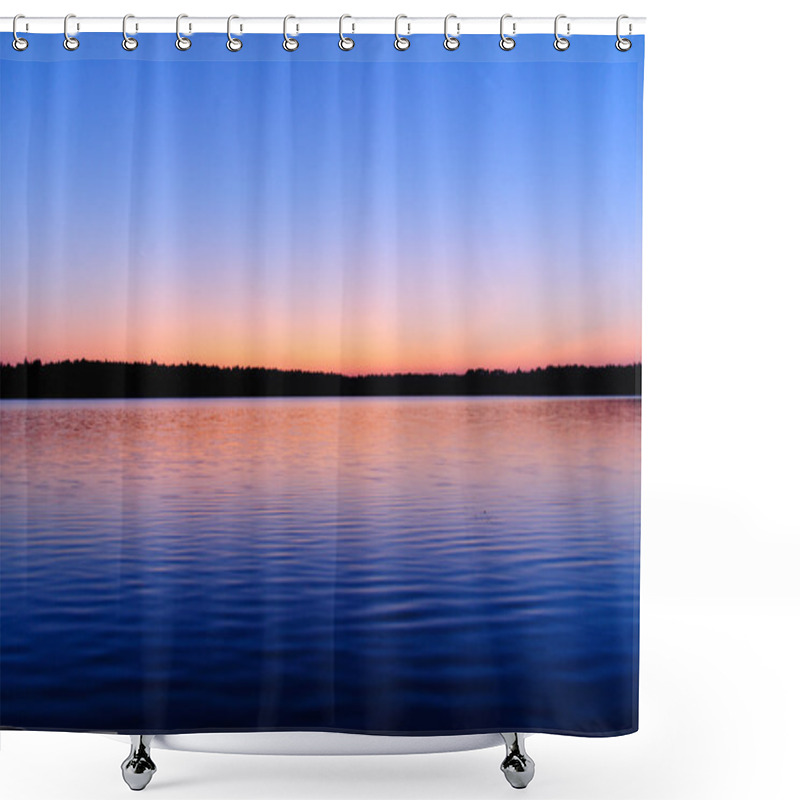 Personality  Beautiful Sunrise Over Lake Shower Curtains