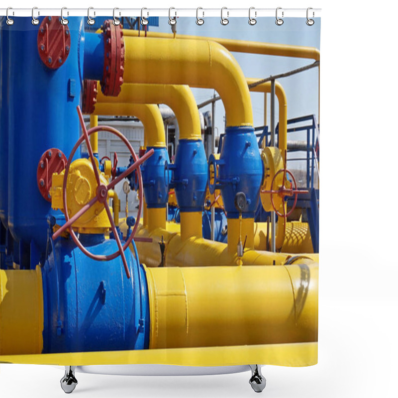 Personality  Gas Industry, Gas Transport System. Shower Curtains