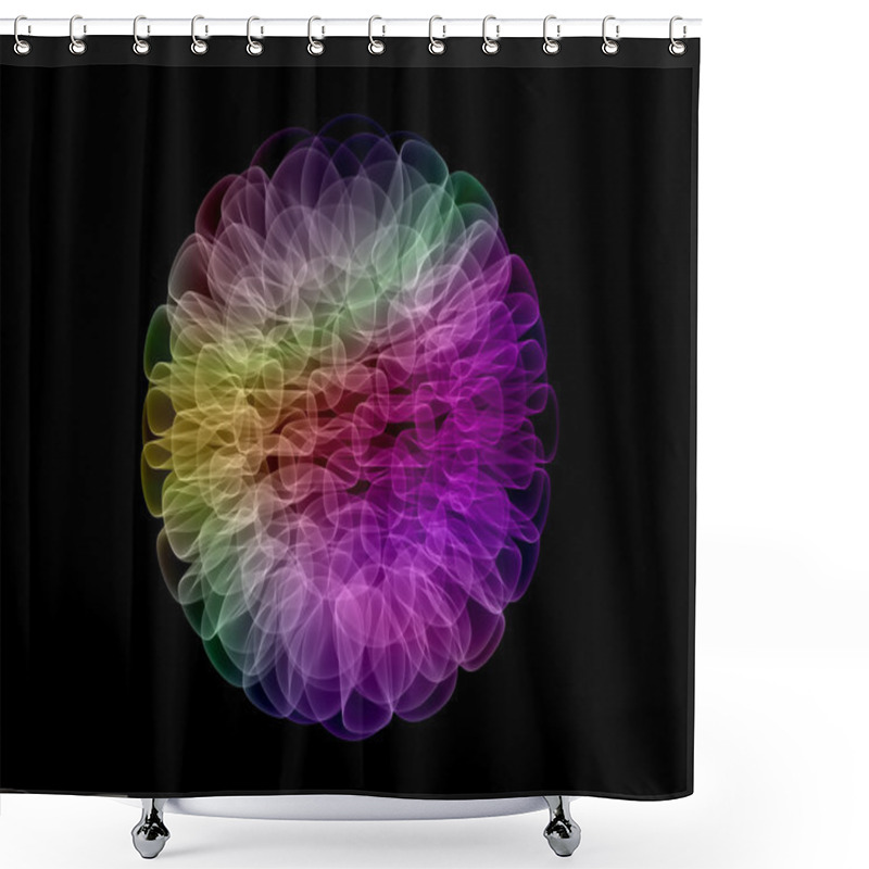 Personality  Petals Of Geometry Shower Curtains