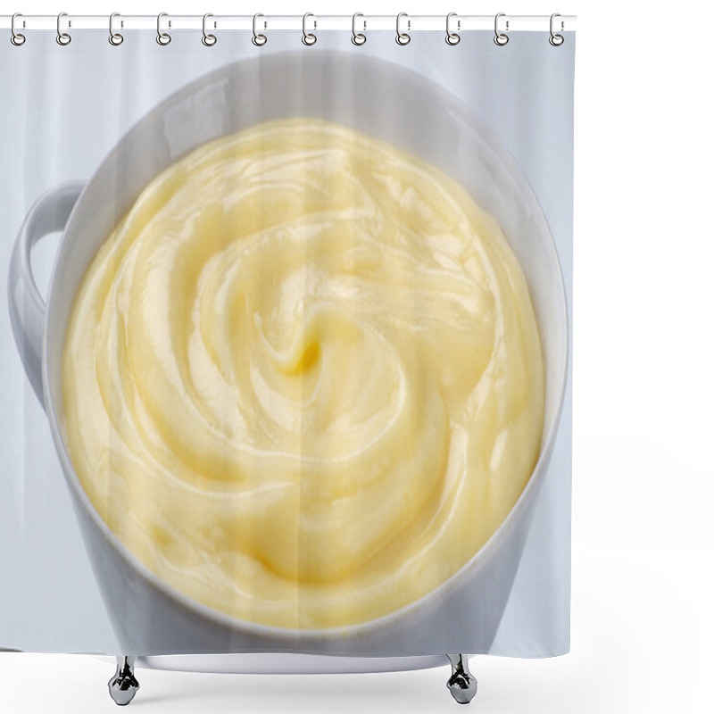 Personality  Bowl Of Pudding Shower Curtains