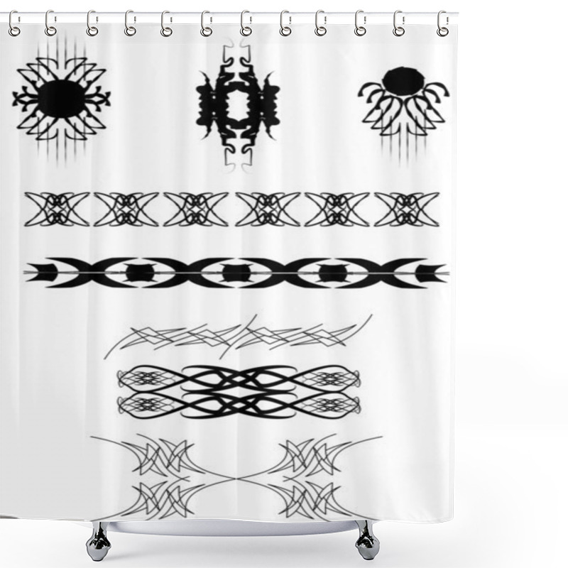 Personality  Tattoo Designs Shower Curtains