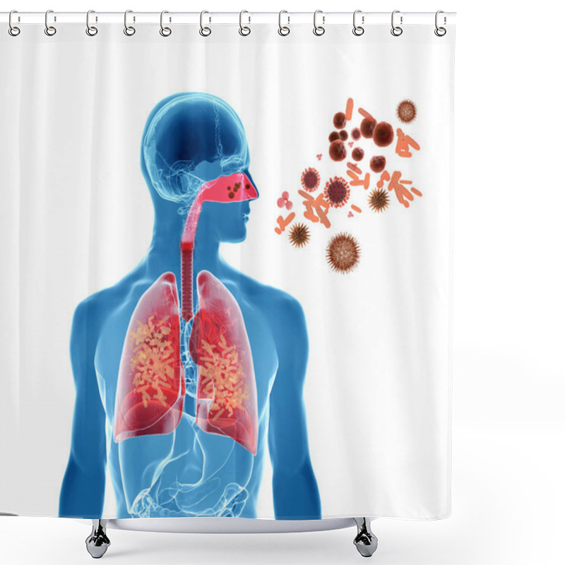 Personality  Pollen Allergy, Hay Fever Or Influenza Infection Shower Curtains