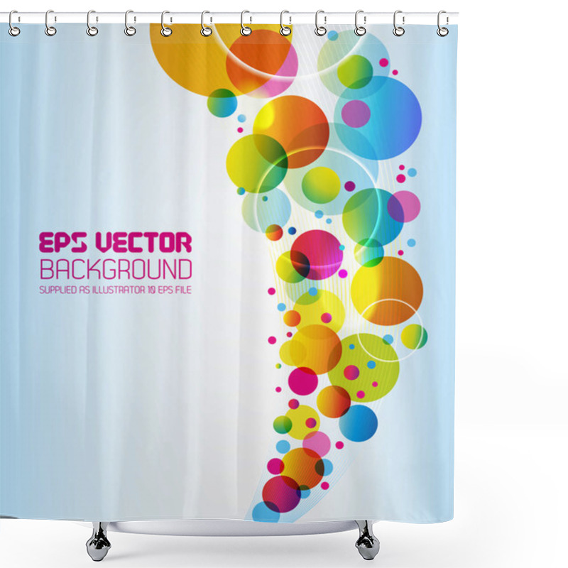 Personality  Abstract Background - Circles Shower Curtains