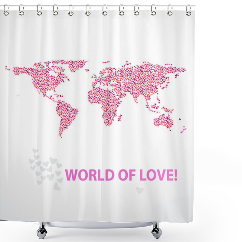 Personality  World-of-love Shower Curtains