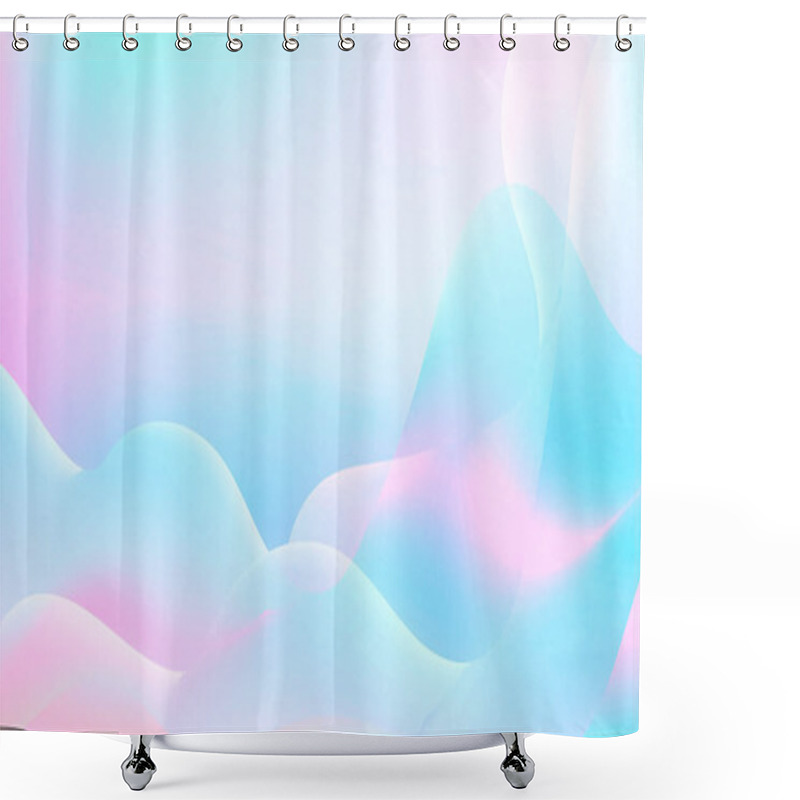 Personality  Abstract Iridescent Holography Fluid Pattern Background Vector  Shower Curtains