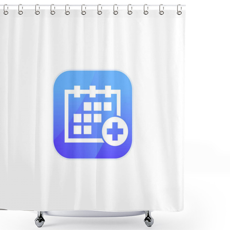 Personality  Medical Appointment, Schedule Icon For Apps Shower Curtains