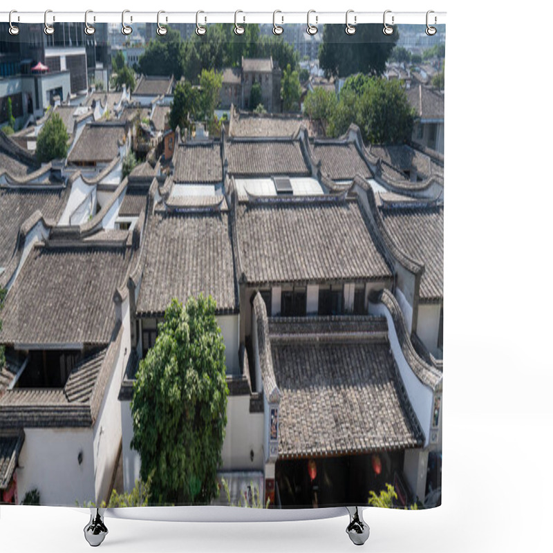 Personality  Ancient Residential Buildings In Fuzhou Shower Curtains