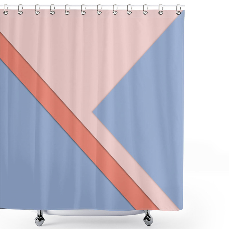 Personality  Pink Purple Background In Soft Colours With Simple Shapes Shower Curtains