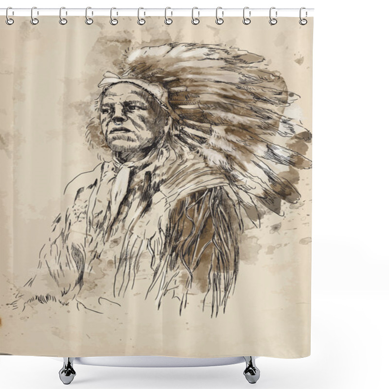 Personality  Indian Shower Curtains