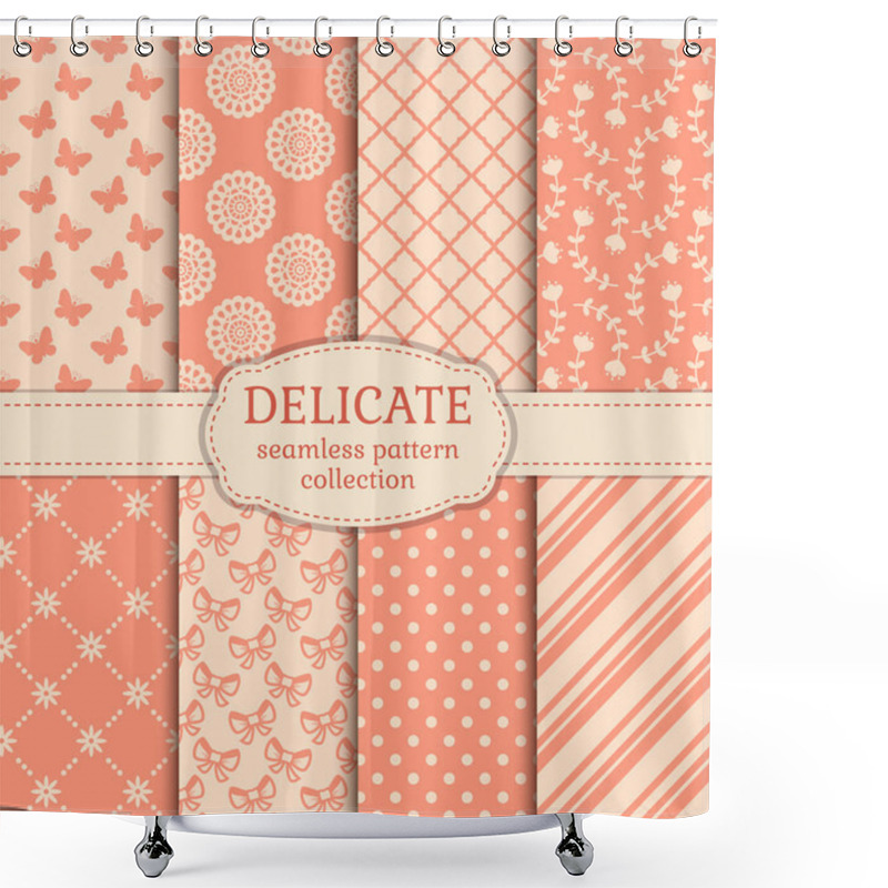 Personality  Delicate Seamless Patterns Shower Curtains