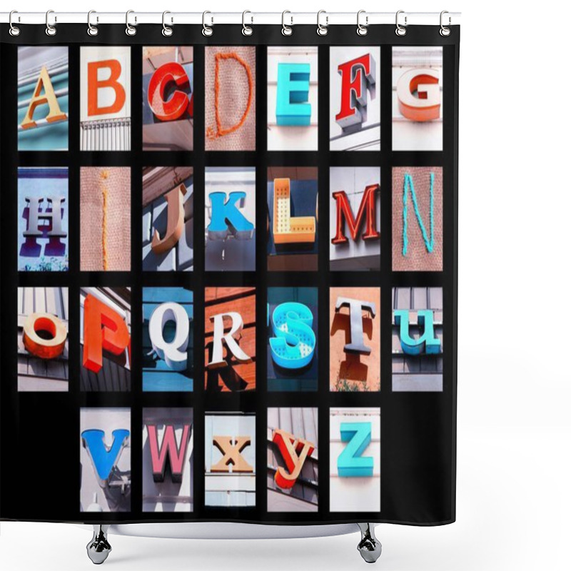 Personality  City Letters Set Shower Curtains