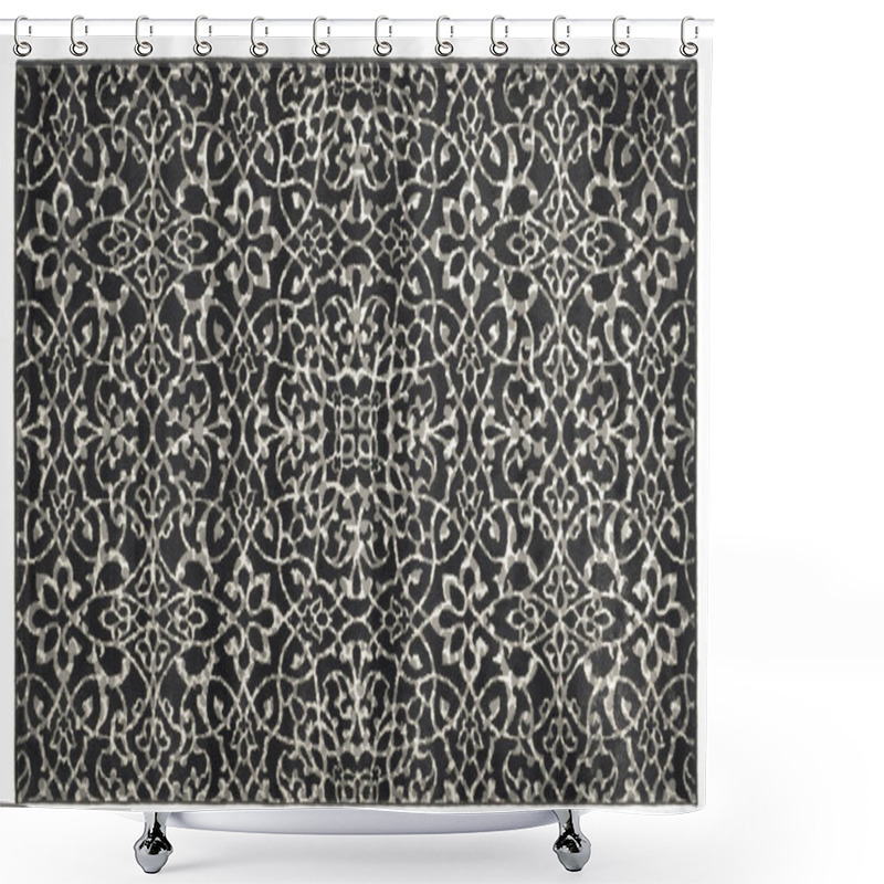 Personality  Carpet Bathmat And Rug Boho Style Ethnic Design Pattern With Distressed Woven Texture And Effect Shower Curtains