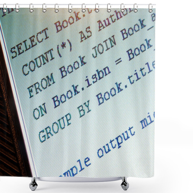 Personality  SQL Code Shower Curtains