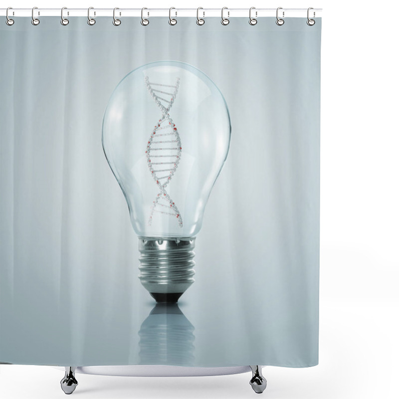 Personality  DNA Inside Bulb Shower Curtains