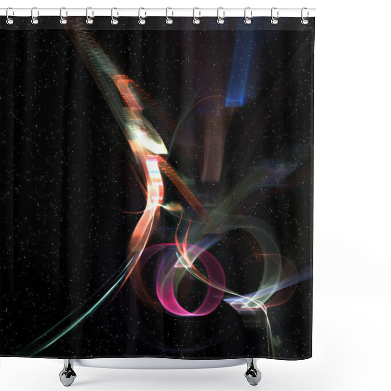 Personality  Space Fantasy, Lights Strange Shower Curtains