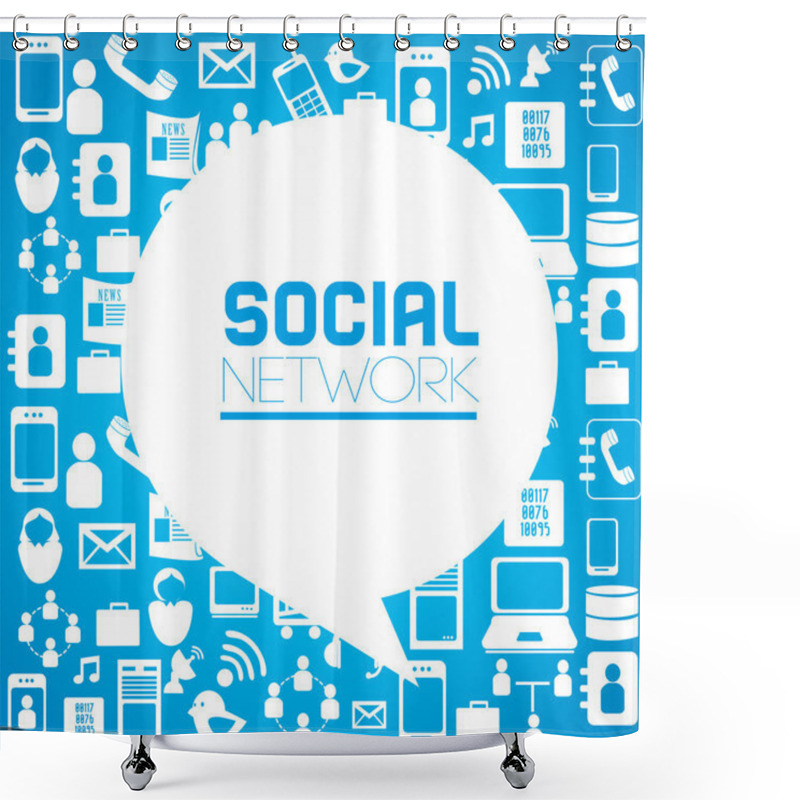 Personality  Social Network Shower Curtains