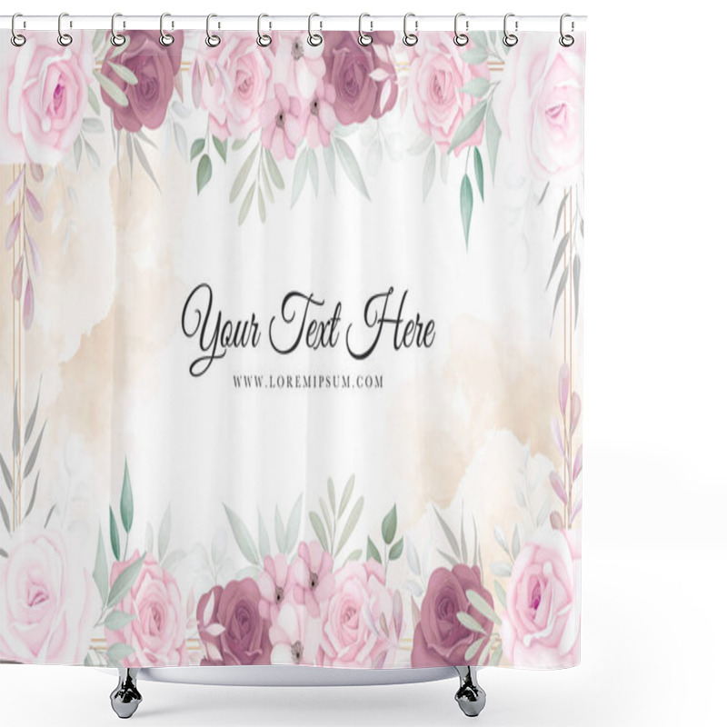 Personality  Beautiful Soft Flower Background Shower Curtains