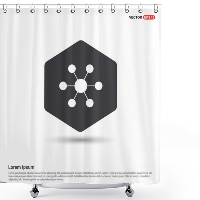 Personality  Project Connection Icon Shower Curtains