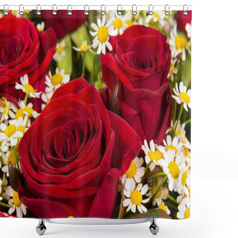 Personality  Abstract Background Of Flowers Shower Curtains