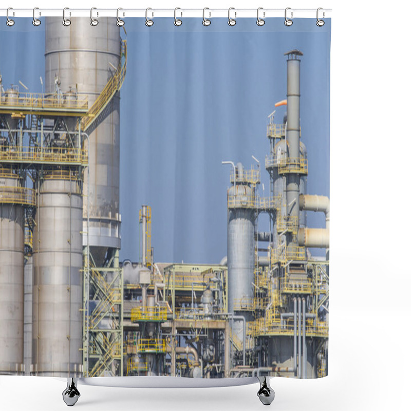 Personality  Industrial Plant With Silos Shower Curtains