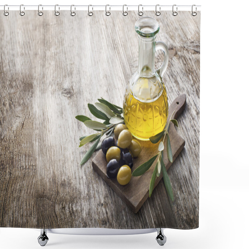 Personality  Olive Oil Shower Curtains