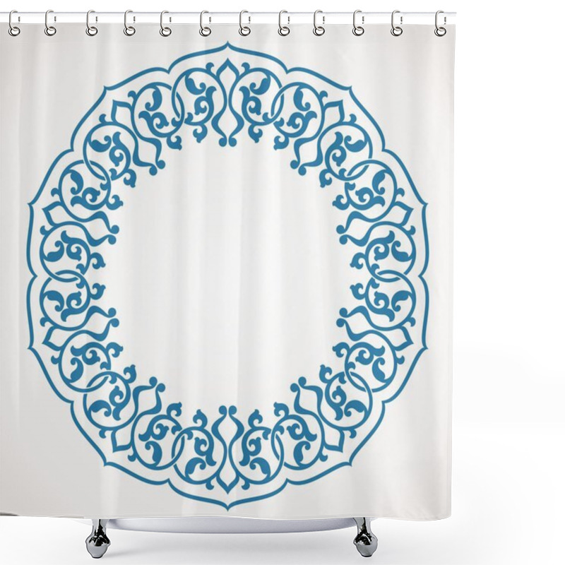 Personality  Round Ornament Pattern. Shower Curtains