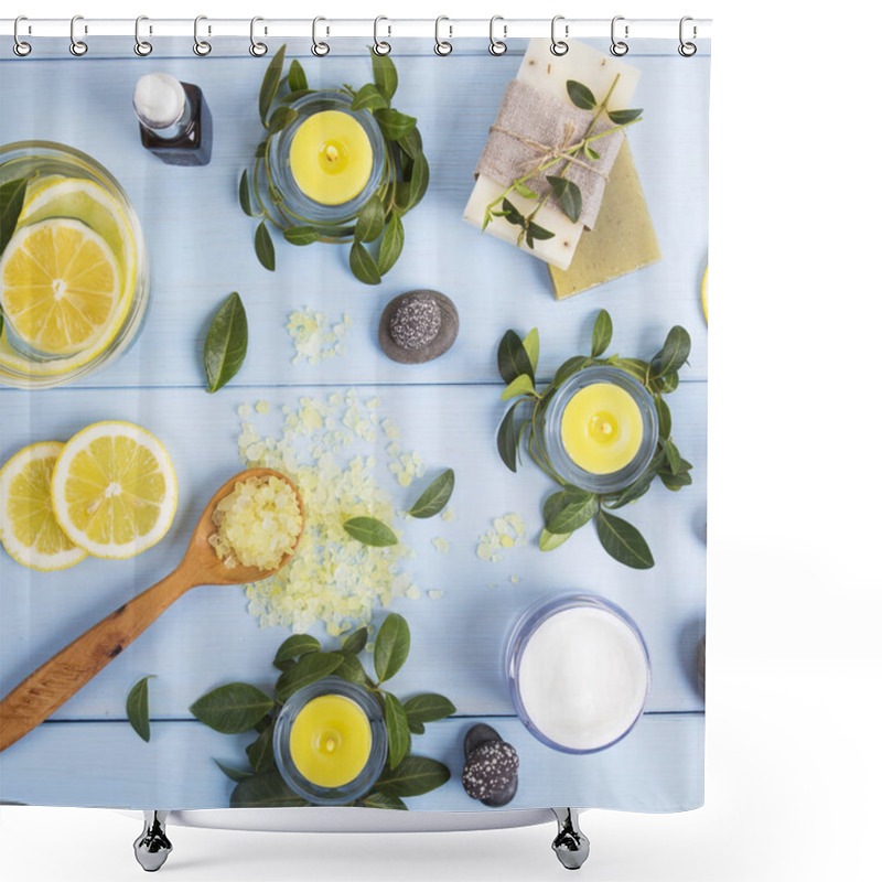 Personality  Candles And Spa, Lemon Shower Curtains