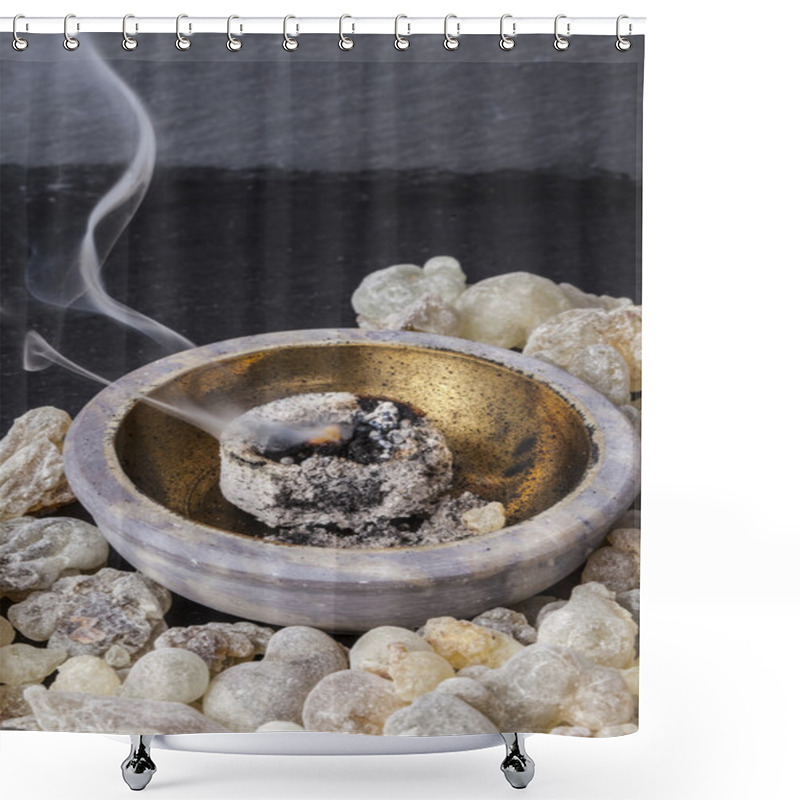 Personality  Frankincense Aromatic Resin Shower Curtains