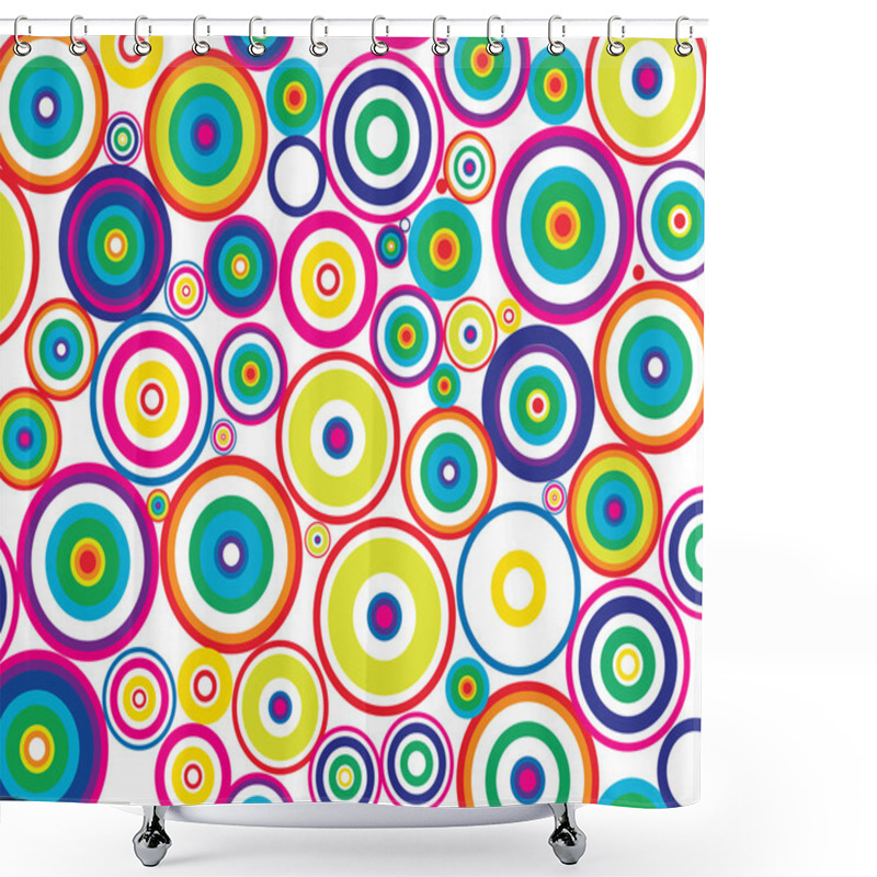 Personality  Circles Background Shower Curtains