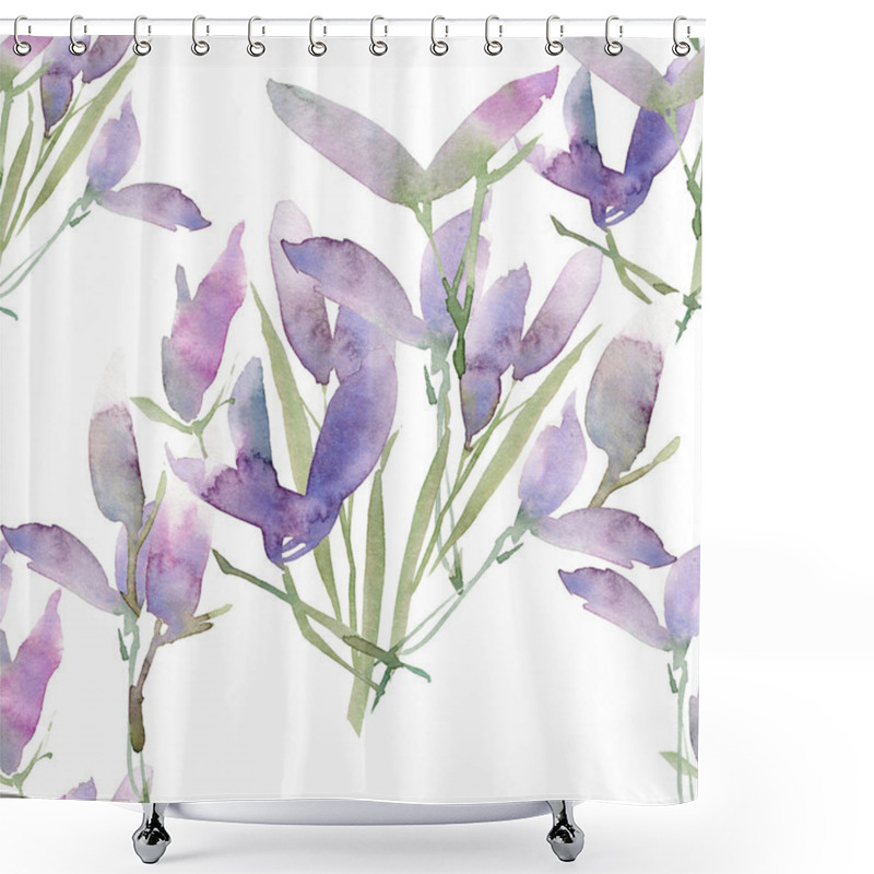 Personality  Floral Seamless Pattern. Hand Drawn Illustration. Fullsize Raster Atrwork. Shower Curtains