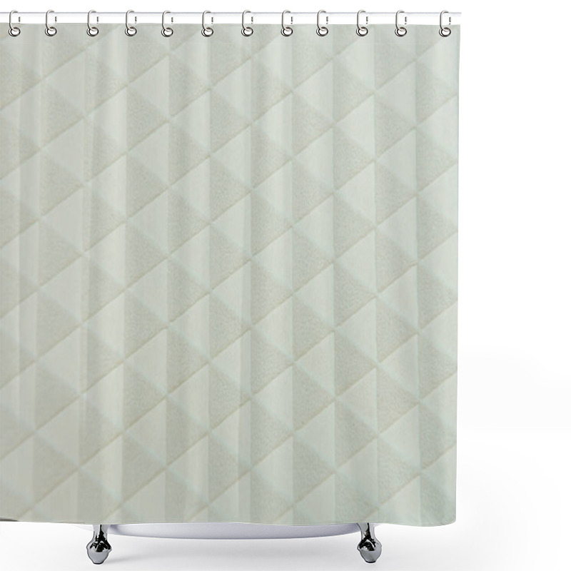 Personality  Grey Triangles Seamless Pattern Background, Top View Shower Curtains