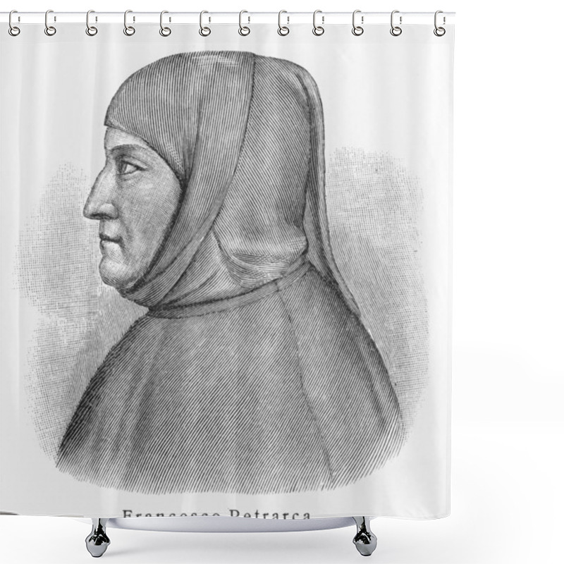 Personality  Francesco Petrarca Petrarch Shower Curtains