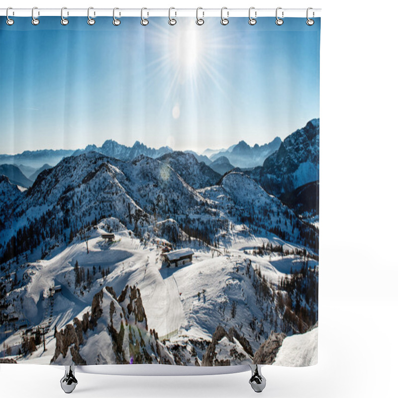 Personality  Alps In Winter Shower Curtains