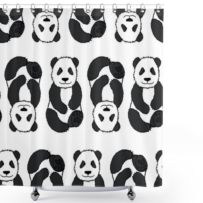 Personality  Pandas Pattern. Shower Curtains