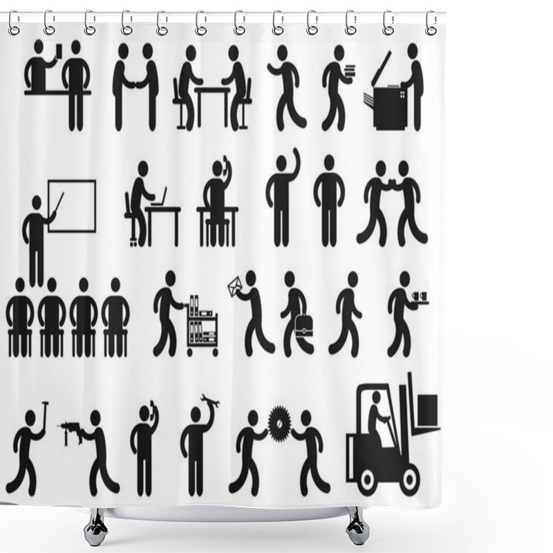 Personality  Jobs Icon Shower Curtains