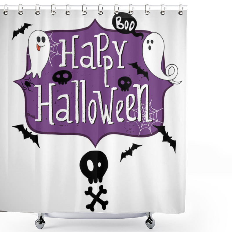 Personality  Halloween. Shower Curtains