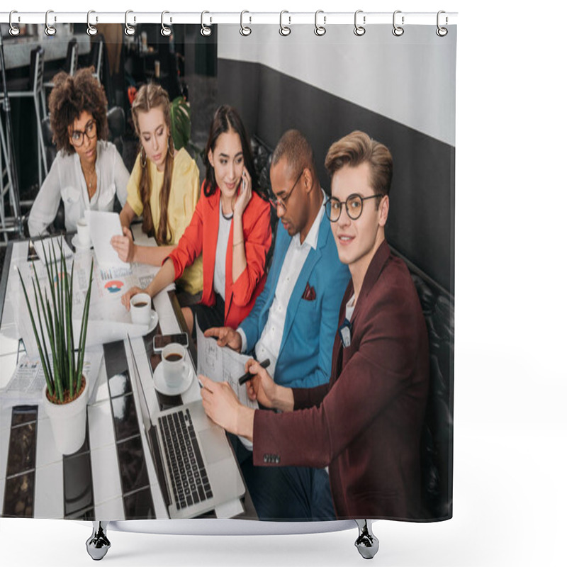 Personality  Meeting Shower Curtains