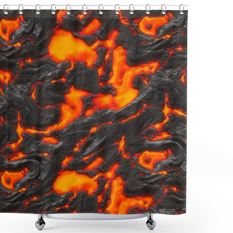 Personality  Magma Shower Curtains