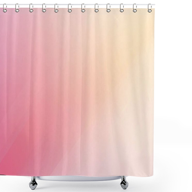 Personality  Soft Pink And Peach Gradient Minimalist Background Shower Curtains