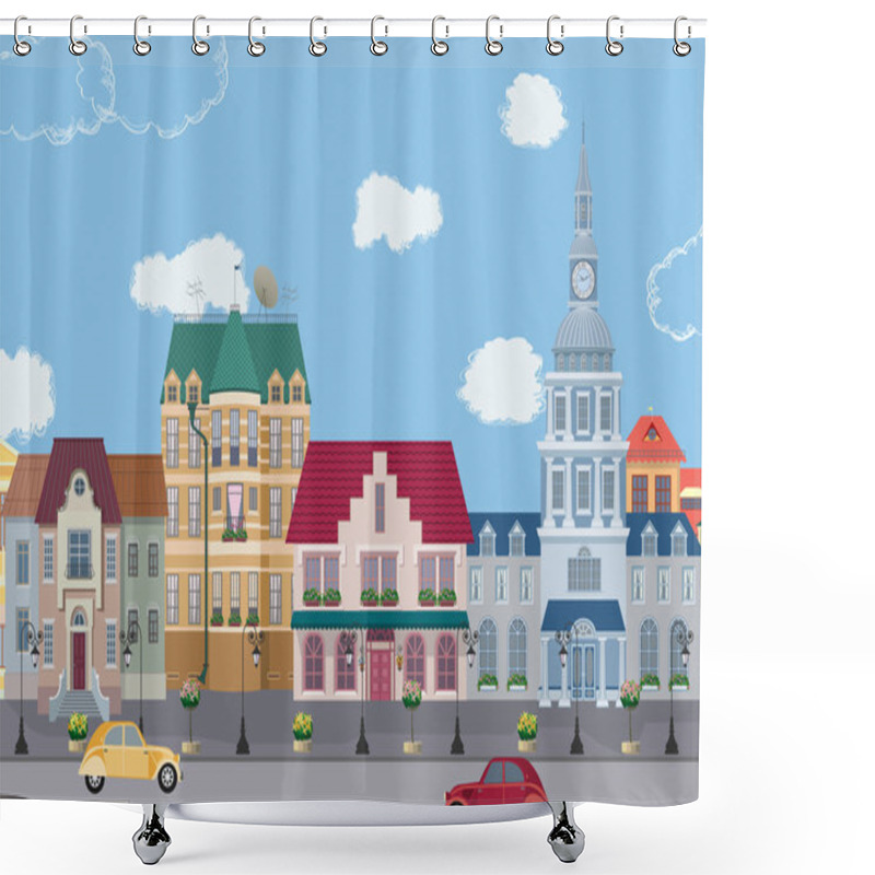 Personality  Old Town Shower Curtains