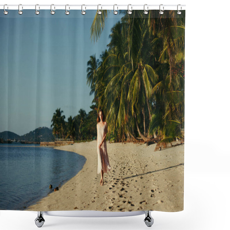 Personality  Seashore Shower Curtains