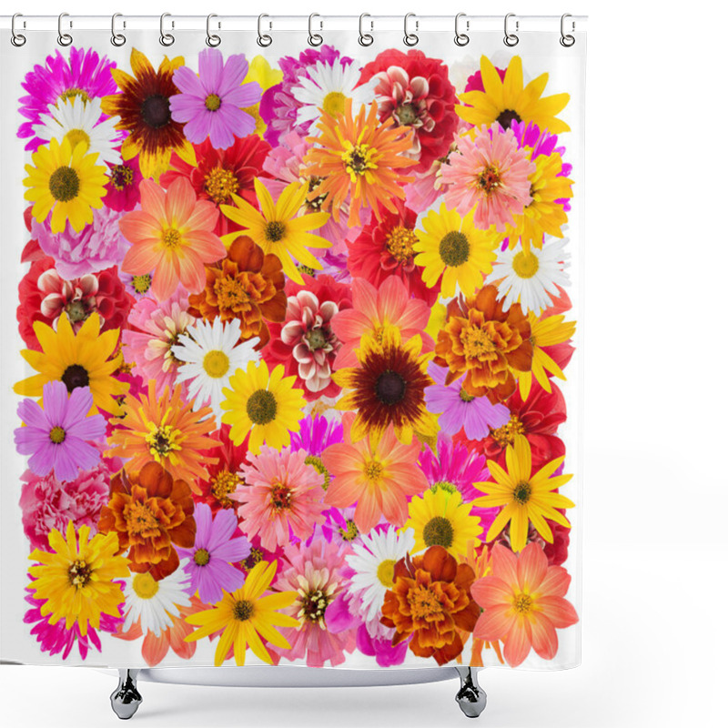 Personality  Big Isolated Floral  Square Shower Curtains