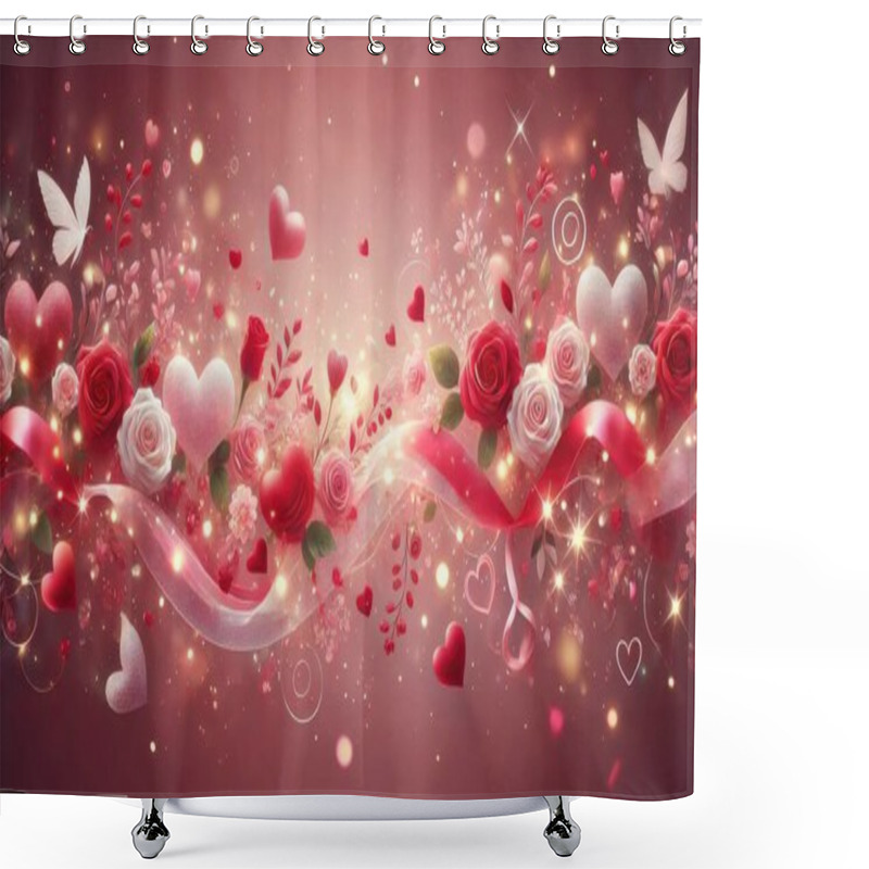 Personality  Romantic Valentine's Day Shower Curtains