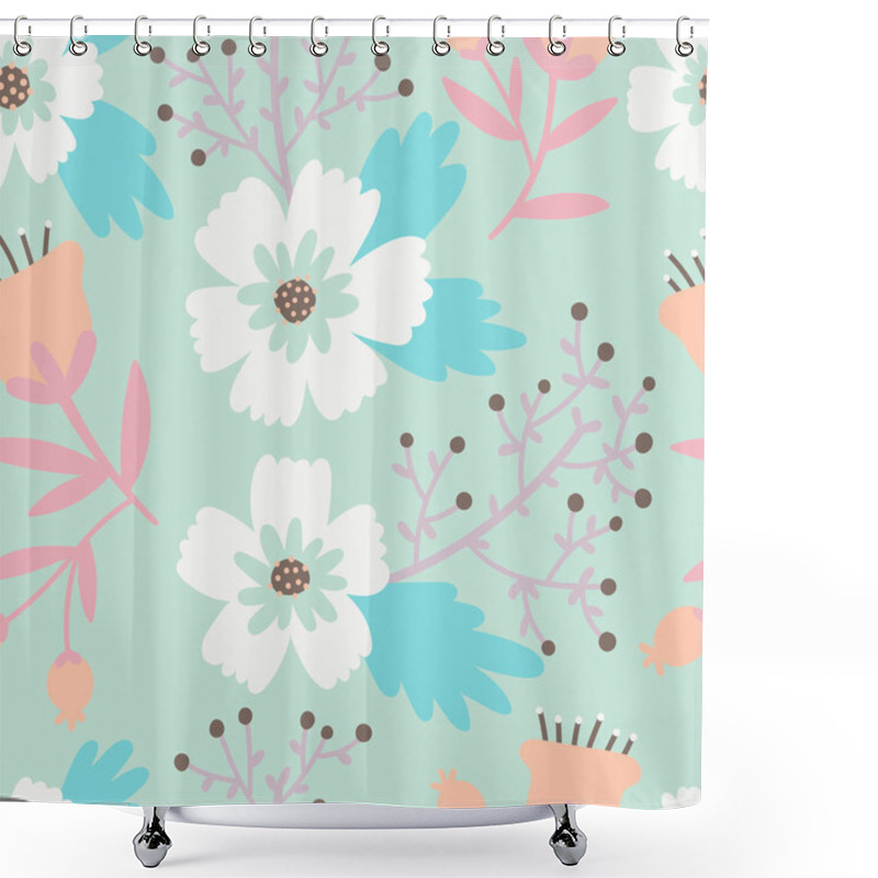 Personality  Beautiful Floral Pattern. Shower Curtains