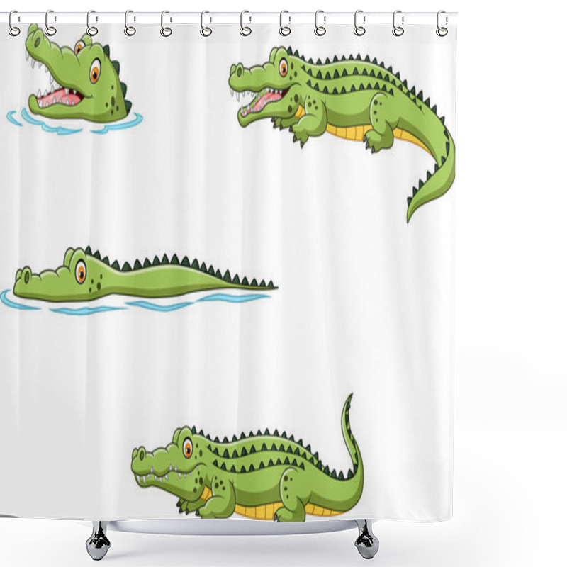 Personality  Crocodile Collection Set Shower Curtains