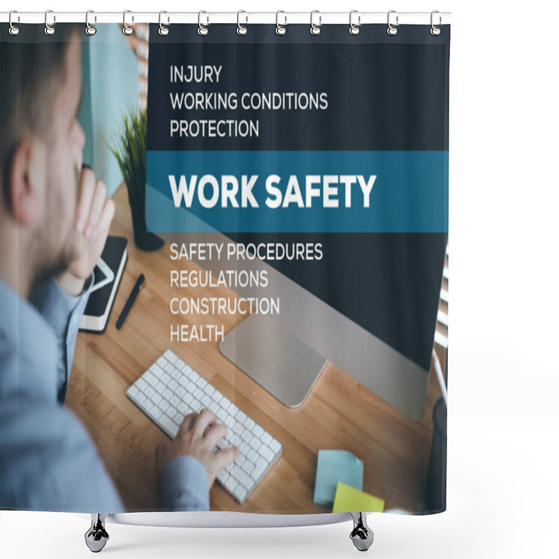 Personality  WORK SAFETY CONCEPT Shower Curtains