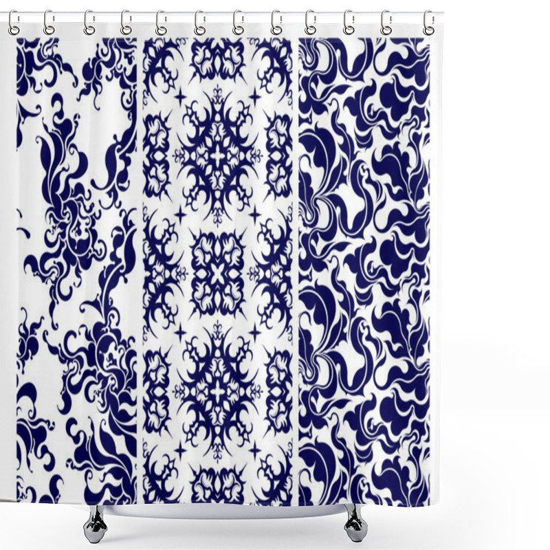 Personality  Retro Pattern Shower Curtains