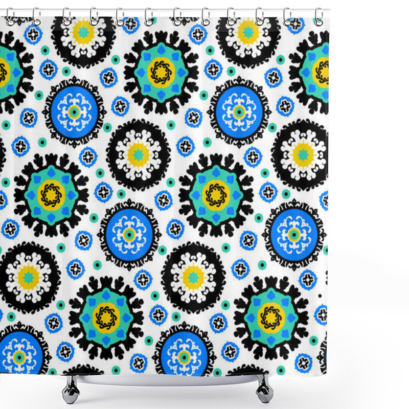 Personality  Suzani Pattern Shower Curtains